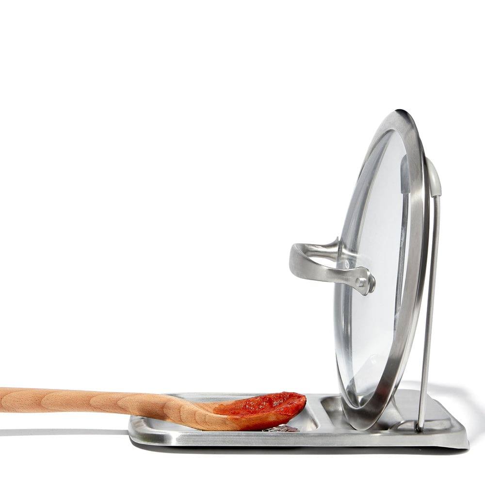Stainless Steel Spoon Rest with Lid Holder - Image 6