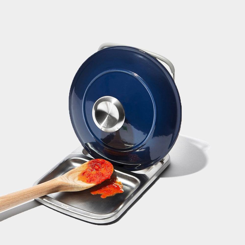 Stainless Steel Spoon Rest with Lid Holder - Image 7