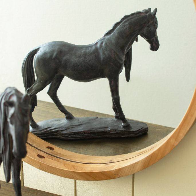 Standing Horse Decorative Sculpture Large - Black - Image 8