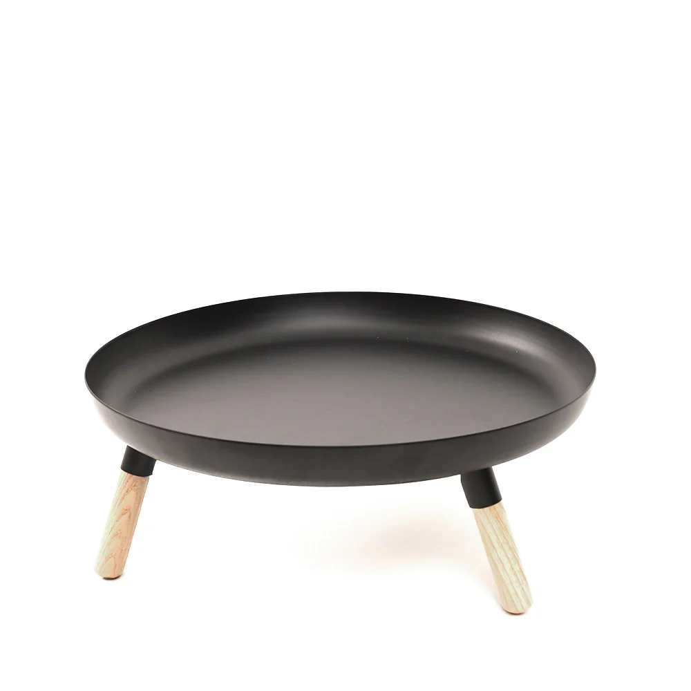 Stark Elevated Serving Plate - Black Natural - Image 3