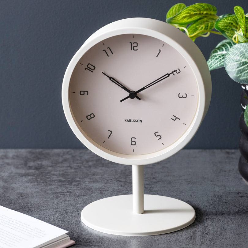 Stark Table Clock - Warm Grey
