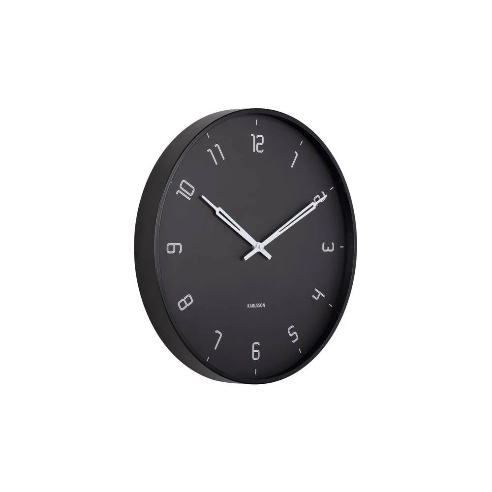 Stark Wall Clock 40cm - Matte Black - Image 3