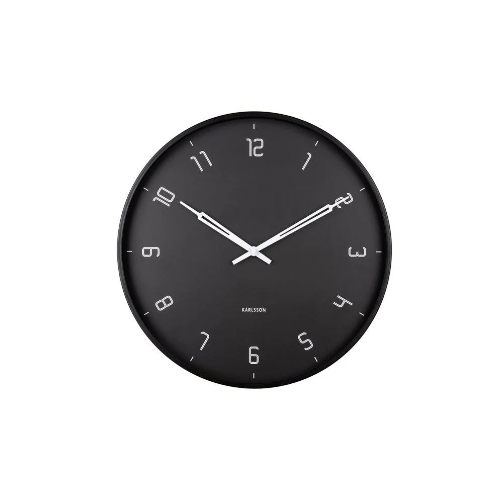 Stark Wall Clock 40cm - Matte Black - Image 5