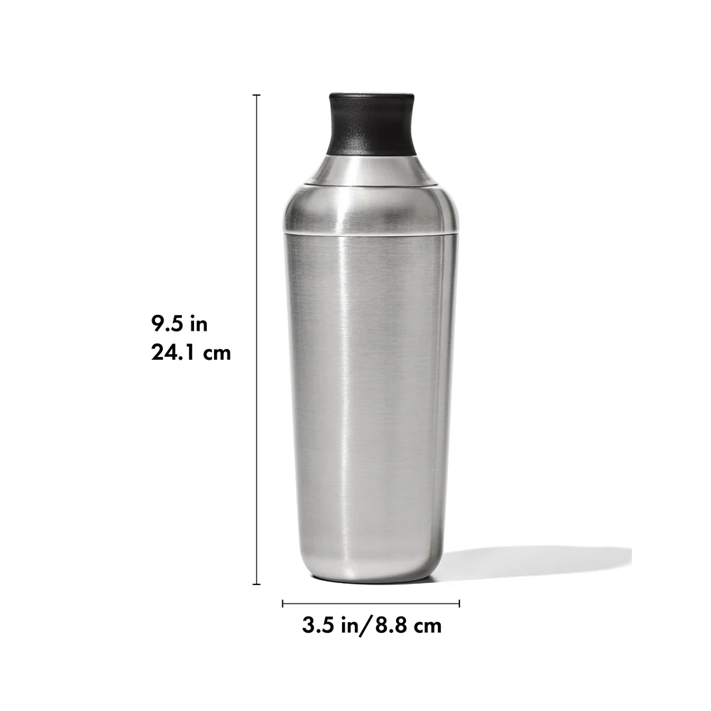 Steel Single Wall Cocktail Shaker - Silver - Image 4