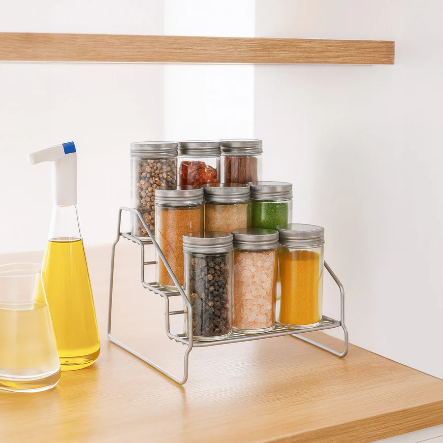 Steppo 3-Tier Spice Rack - Polytherm Silver