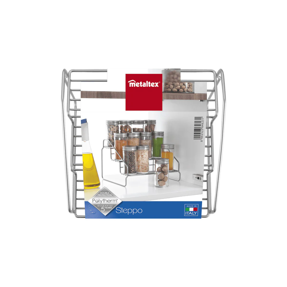 Steppo 3-Tier Spice Rack - Polytherm Silver - Image 5