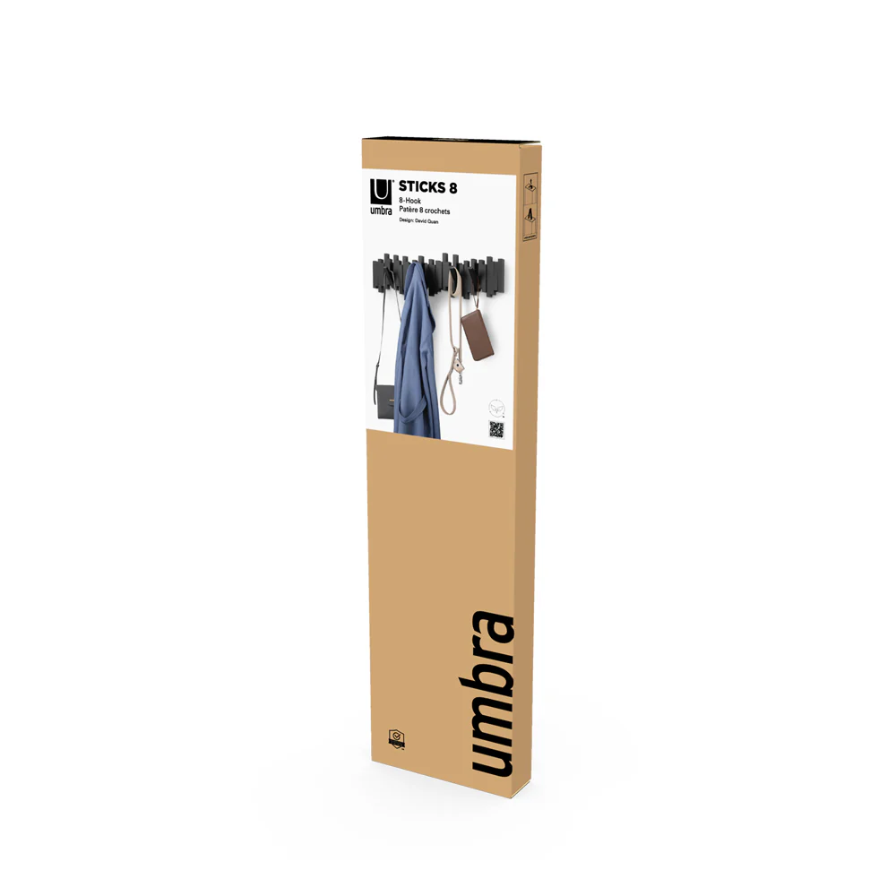Sticks 8 Flip-Down Hooks - Black - Image 12