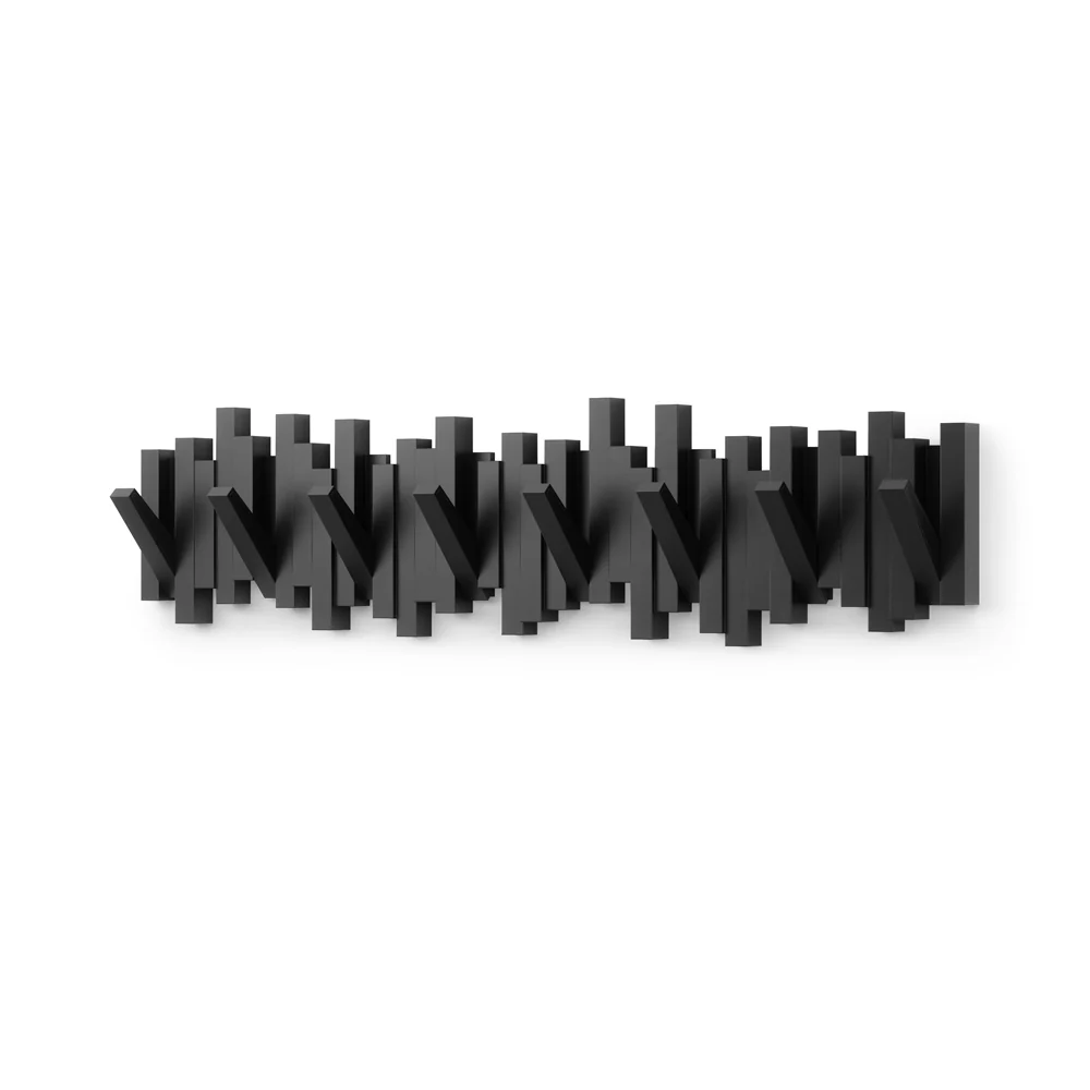Sticks 8 Flip-Down Hooks - Black - Image 2