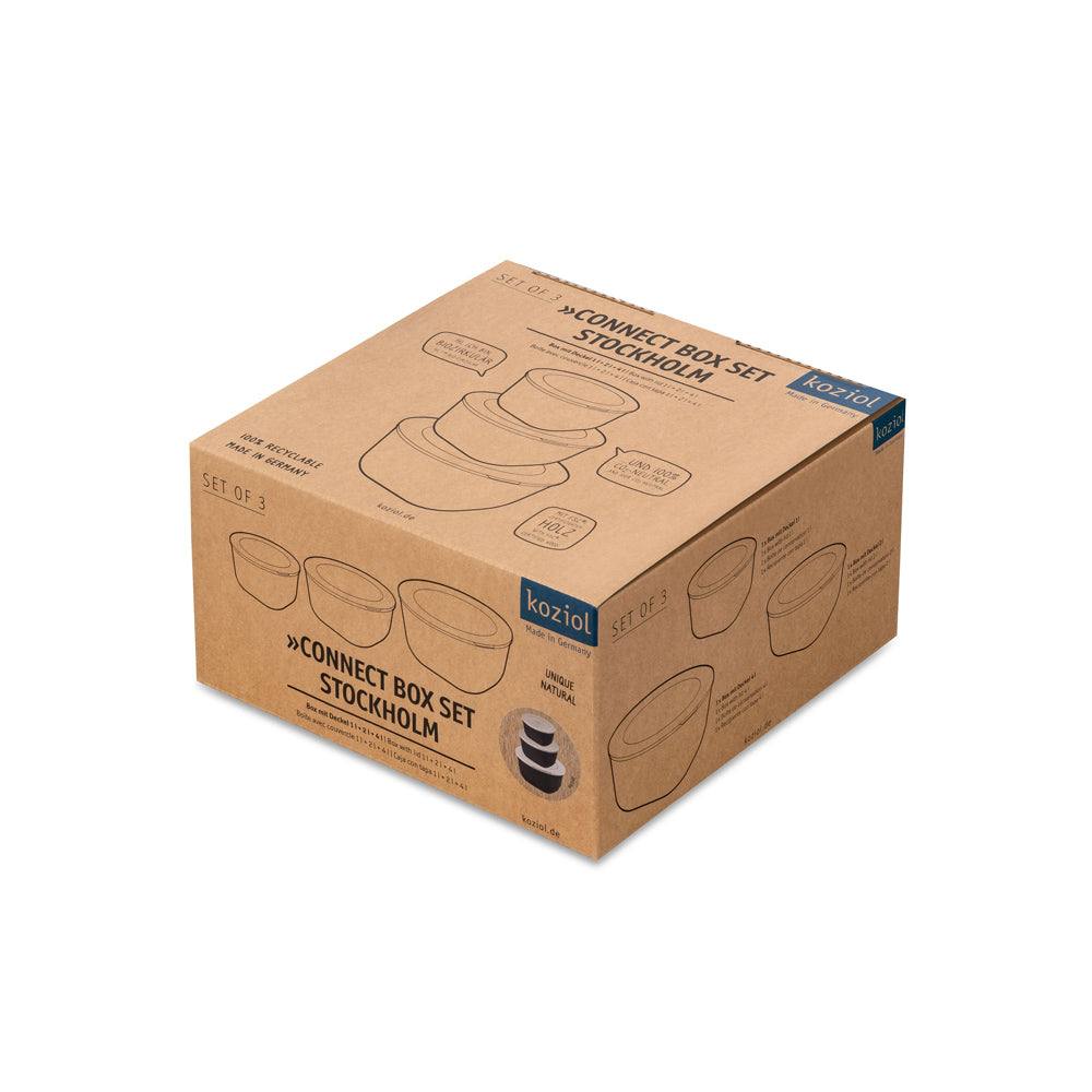 Stockholm 3-Piece Storage Box Set - Ash Grey - Image 7