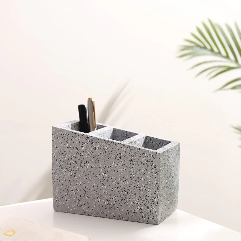 Stora Concrete Cutlery Organiser - Speckled Grey - Image 2