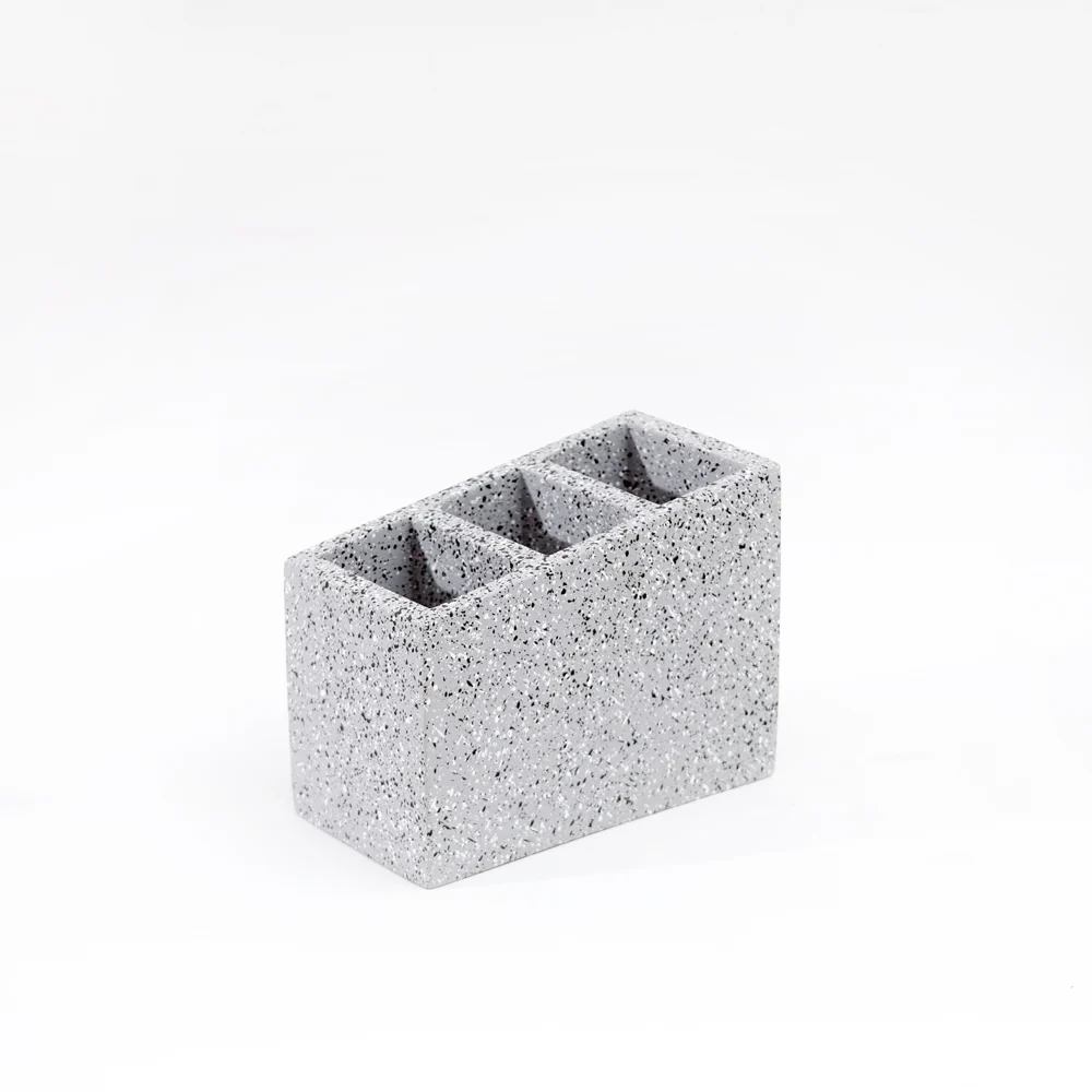 Stora Concrete Cutlery Organiser - Speckled Grey - Image 4
