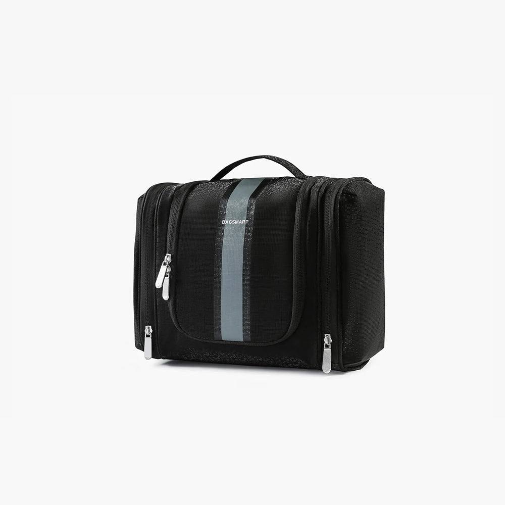 Stripe Hanging Toiletry Bag Medium - Black - Image 3