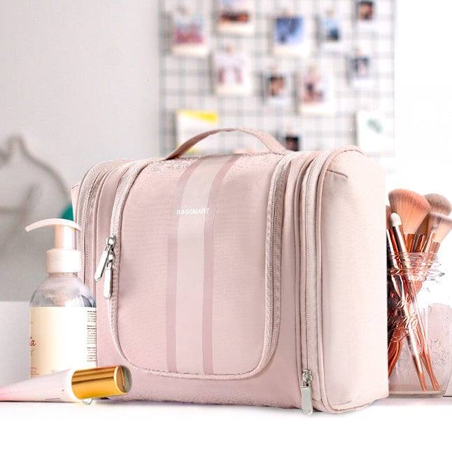 Stripe Hanging Toiletry Bag Medium - Pink