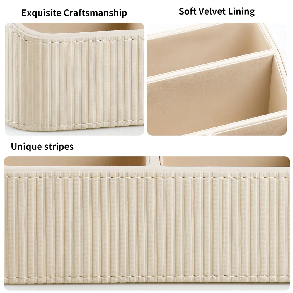 Stripes Multi-compartment Organiser - Taupe - Image 10