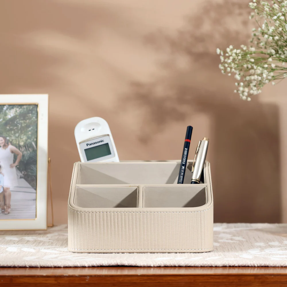 Stripes Multi-compartment Organiser - Taupe - Image 11