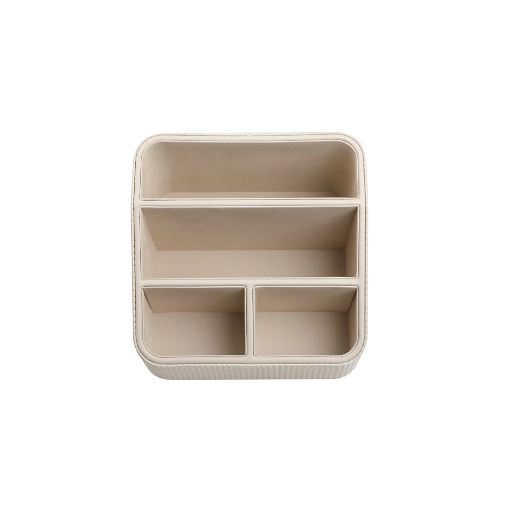Stripes Multi-compartment Organiser - Taupe - Image 7