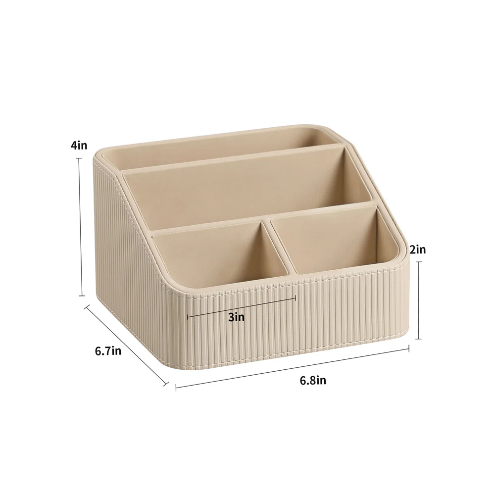 Stripes Multi-compartment Organiser - Taupe - Image 8