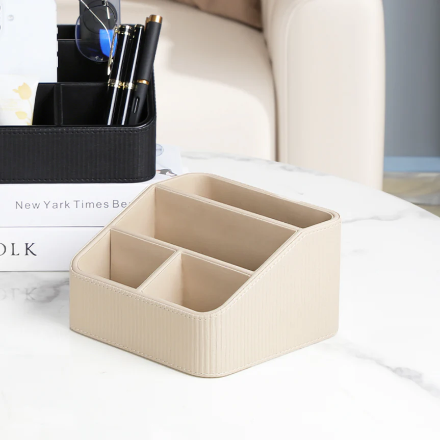 Stripes Multi-compartment Organiser - Taupe - Image 9