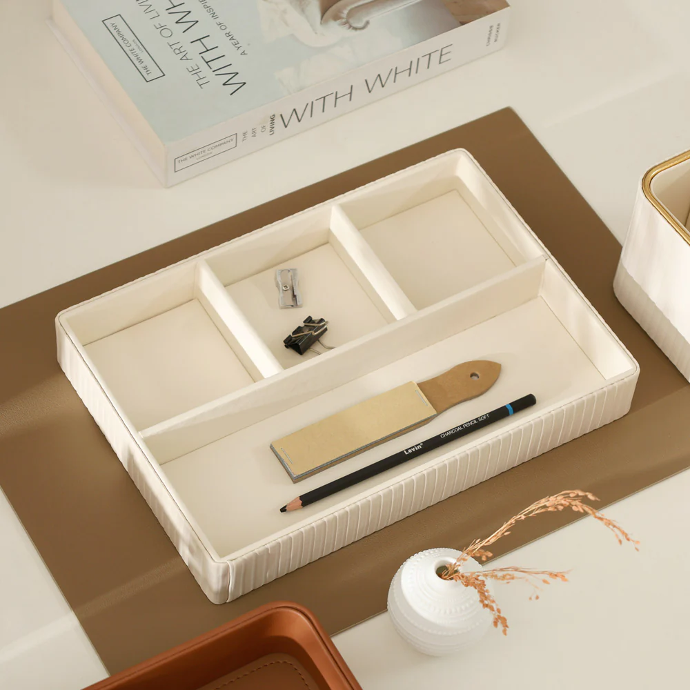 Stripes Organiser Tray Medium - Ivory - Image 8