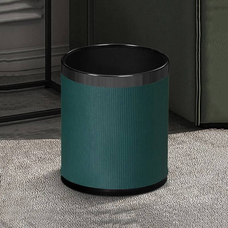 Stripes Waste Bin - Teal & Dark Steel - Image 8
