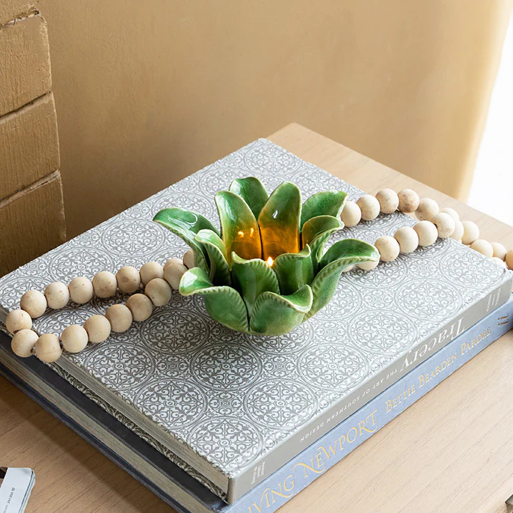 Succulent Tealight Holder Large - Green - Image 6