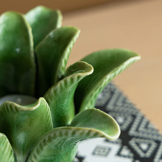 Succulent Tealight Holder Large - Green - Image 8