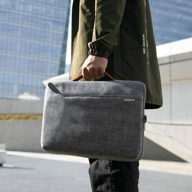 Defender A22 Zipper Briefcase - Grey 15 to 15.6 Inch