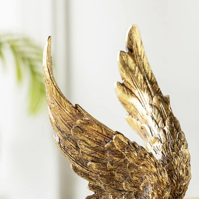 Swan Wings Antique Bookends, Set of 2 - Bronze - Image 6