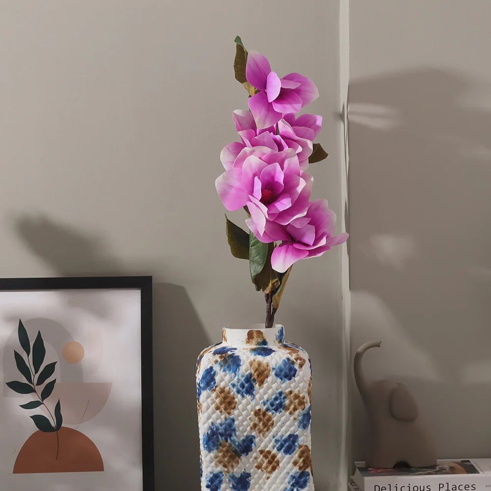 Sweetbay Magnolia Faux Stem - Purple - Image 4