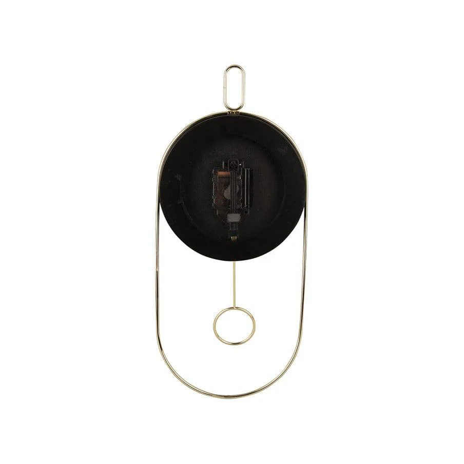 Swing Pendulum Wall Clock - Black Wood - Image 4