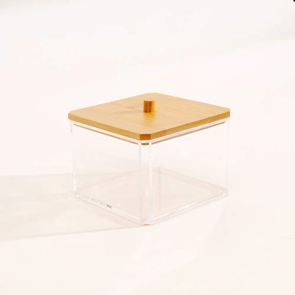 Tabz Square Storage Jar With Bamboo Lid - Medium - Image 6