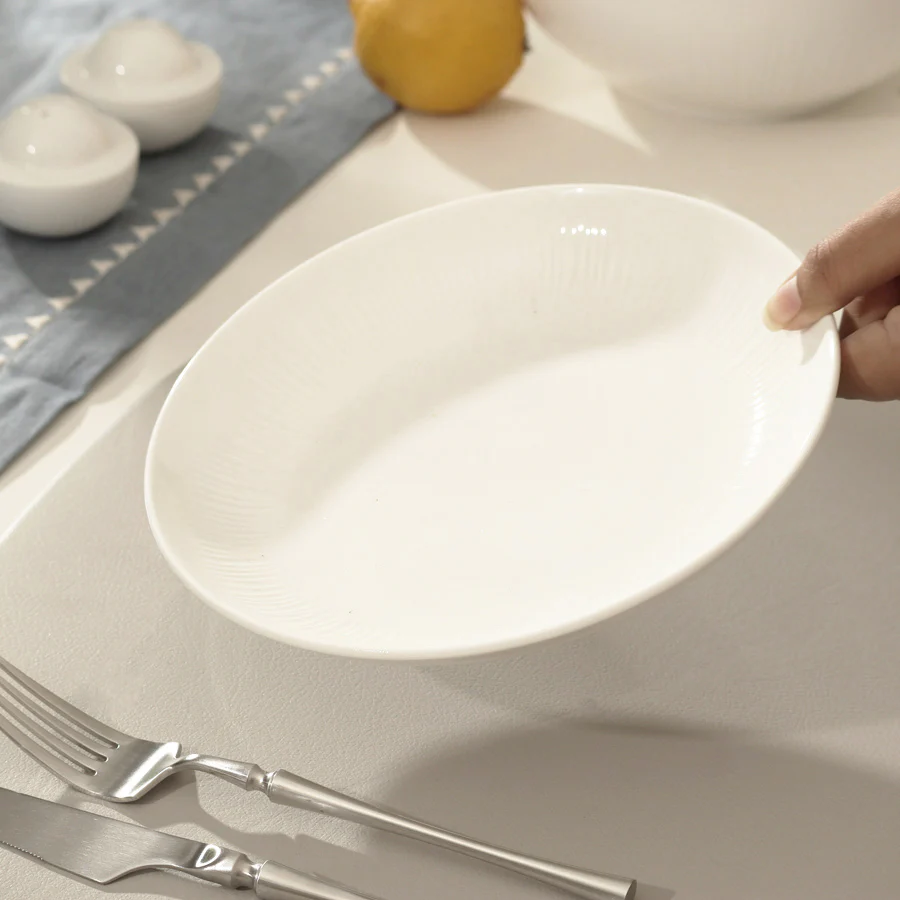 Talia Dinner Plate - Ivory - Image 3