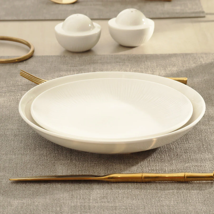 Talia Pasta Plate - Ivory - Image 5