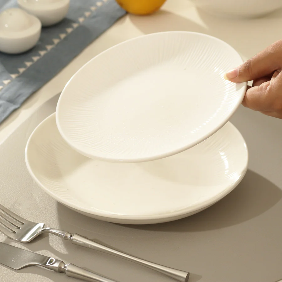 Talia Quarter Plate - Ivory - Image 2