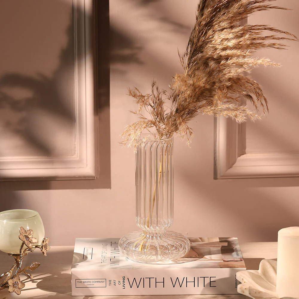 Taro Glass Vase Medium - Clear - Image 3