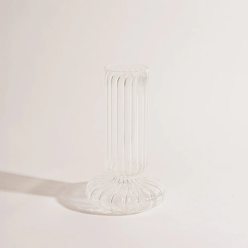 Taro Glass Vase Medium - Clear - Image 5