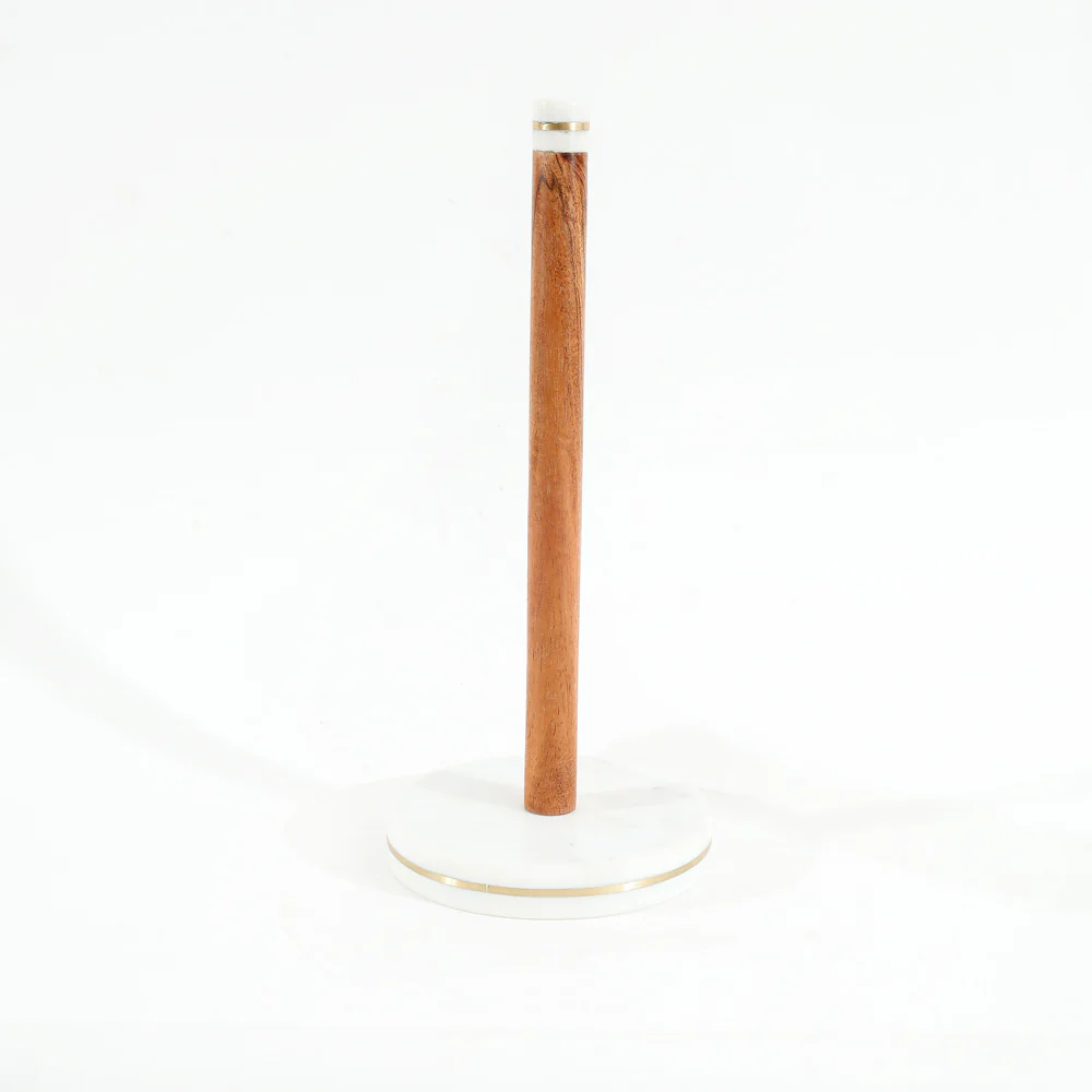 Tarsie Marble Paper Towel Holder - Natural White - Image 6