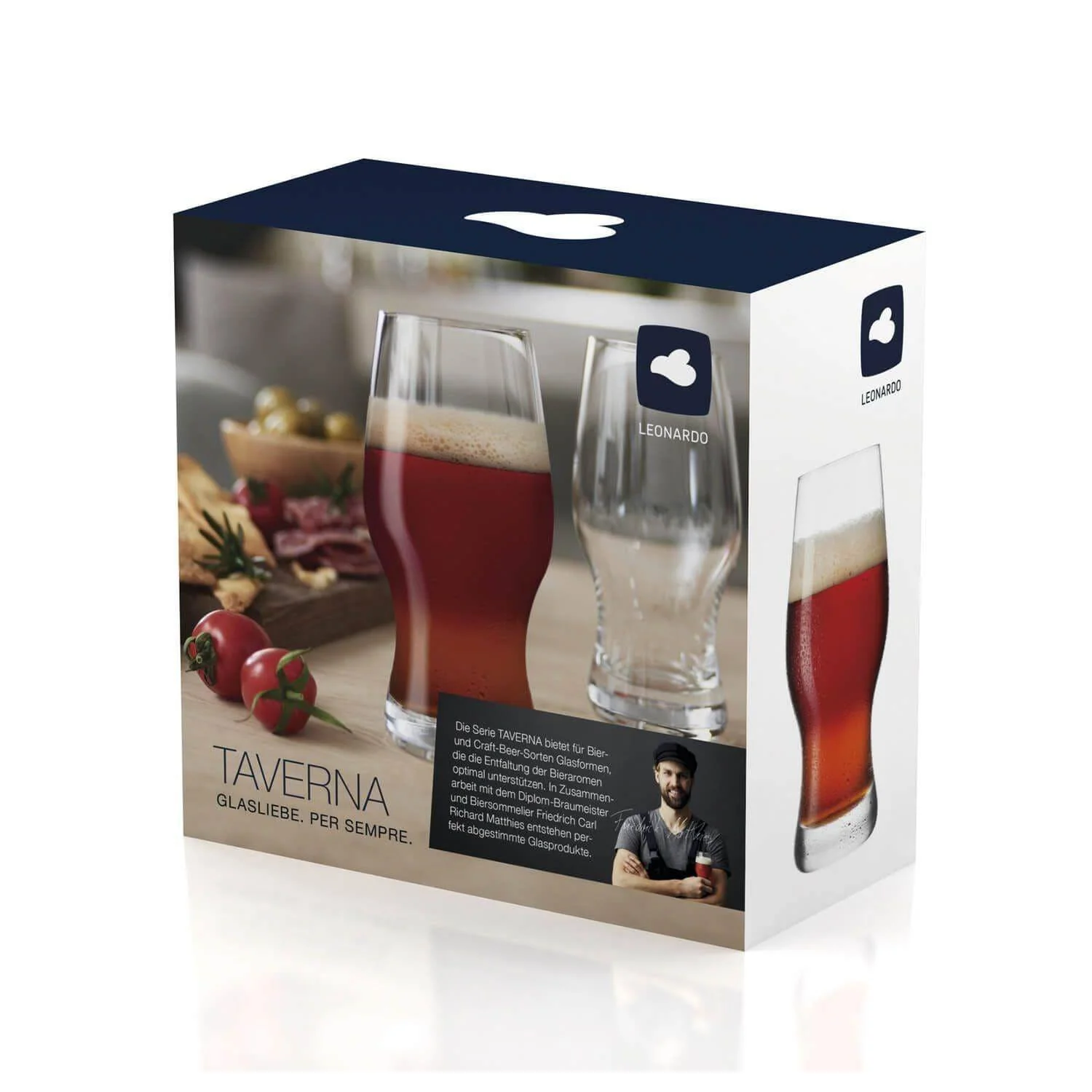 Taverna Ale Glasses 430ml, Set of 2 - Image 5