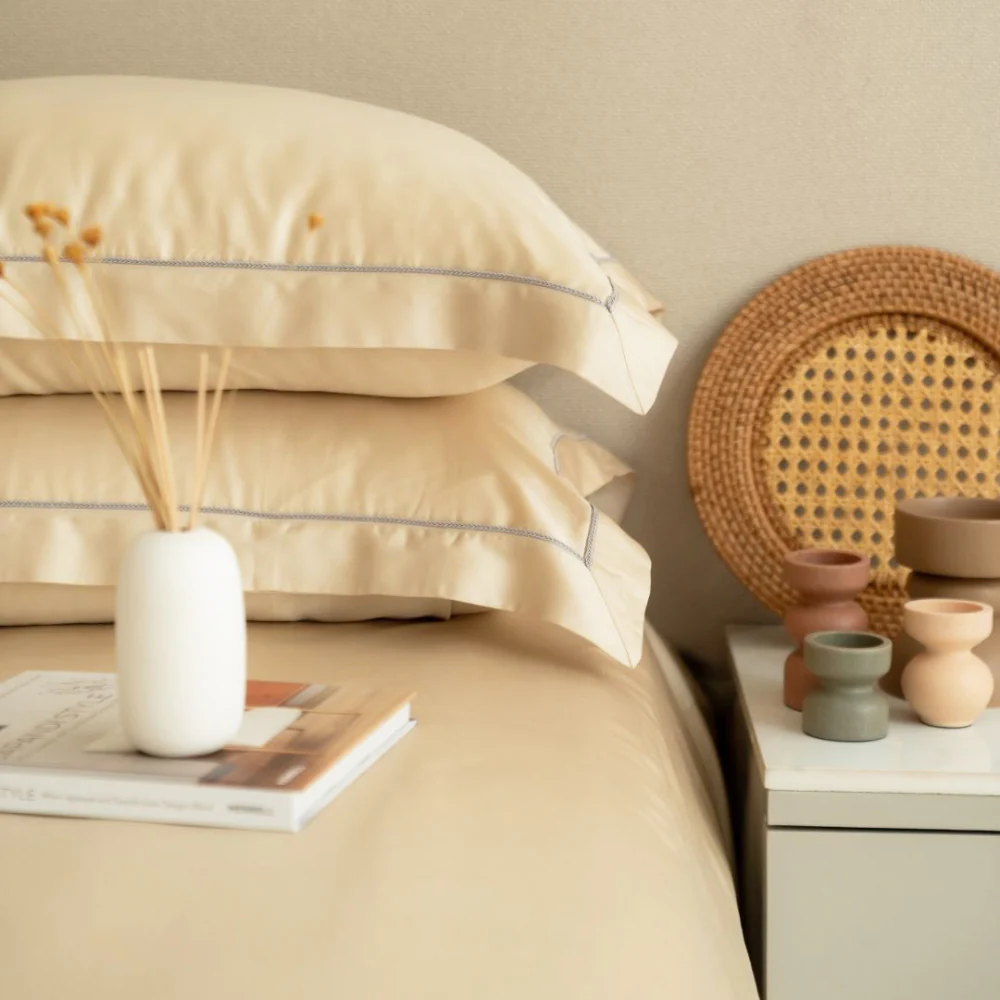 Tencel Bedsheet Set - Champagne - Image 3