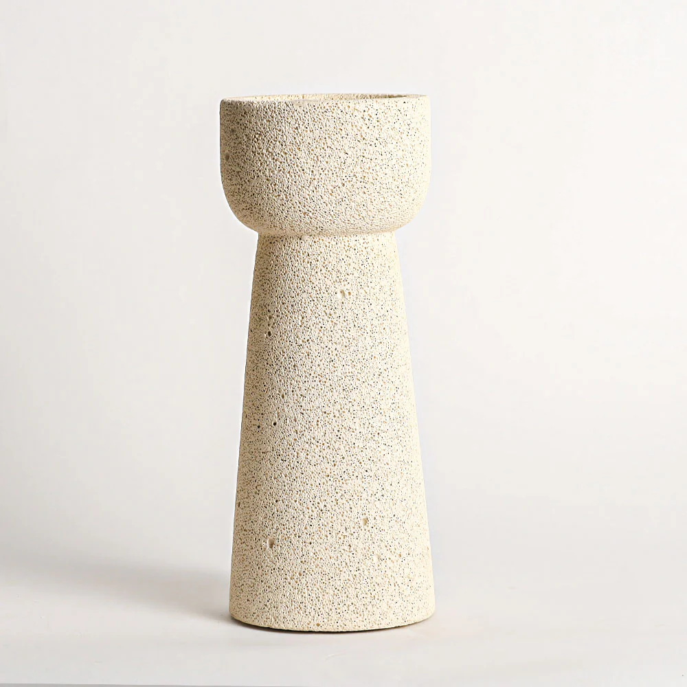 Terra Aerocrete Candlestand Large - Beige - Image 4