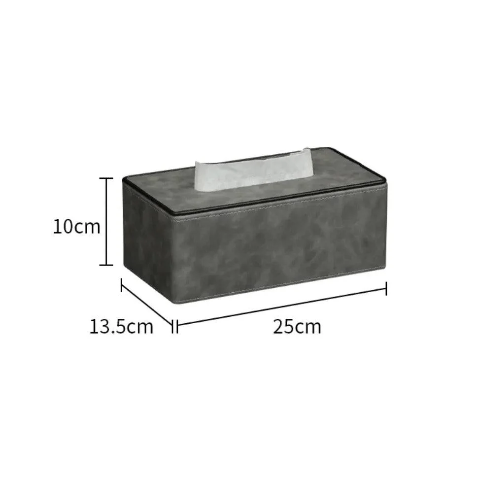 Textured Tissue Box Holder - Grey - Image 6