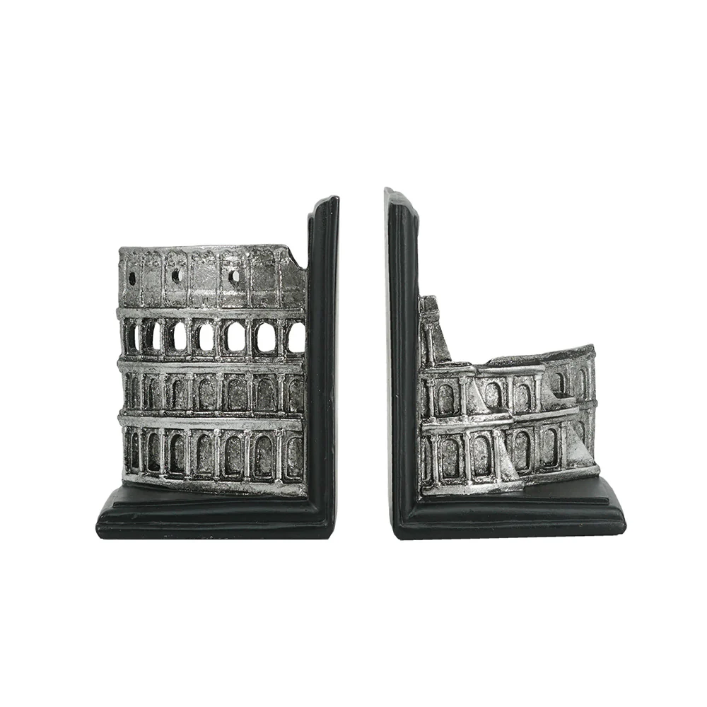 The Colosseum Bookends, Set of 2 - Silver Grey - Image 5