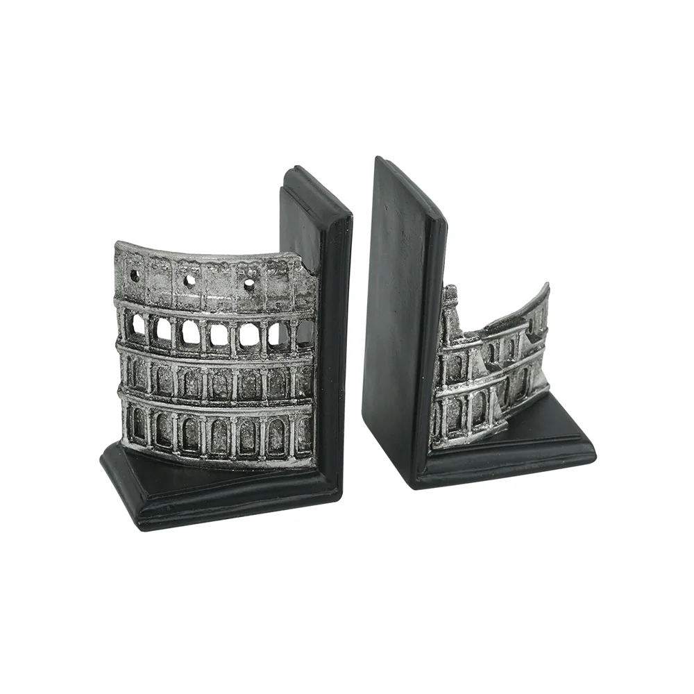 The Colosseum Bookends, Set of 2 - Silver Grey - Image 6