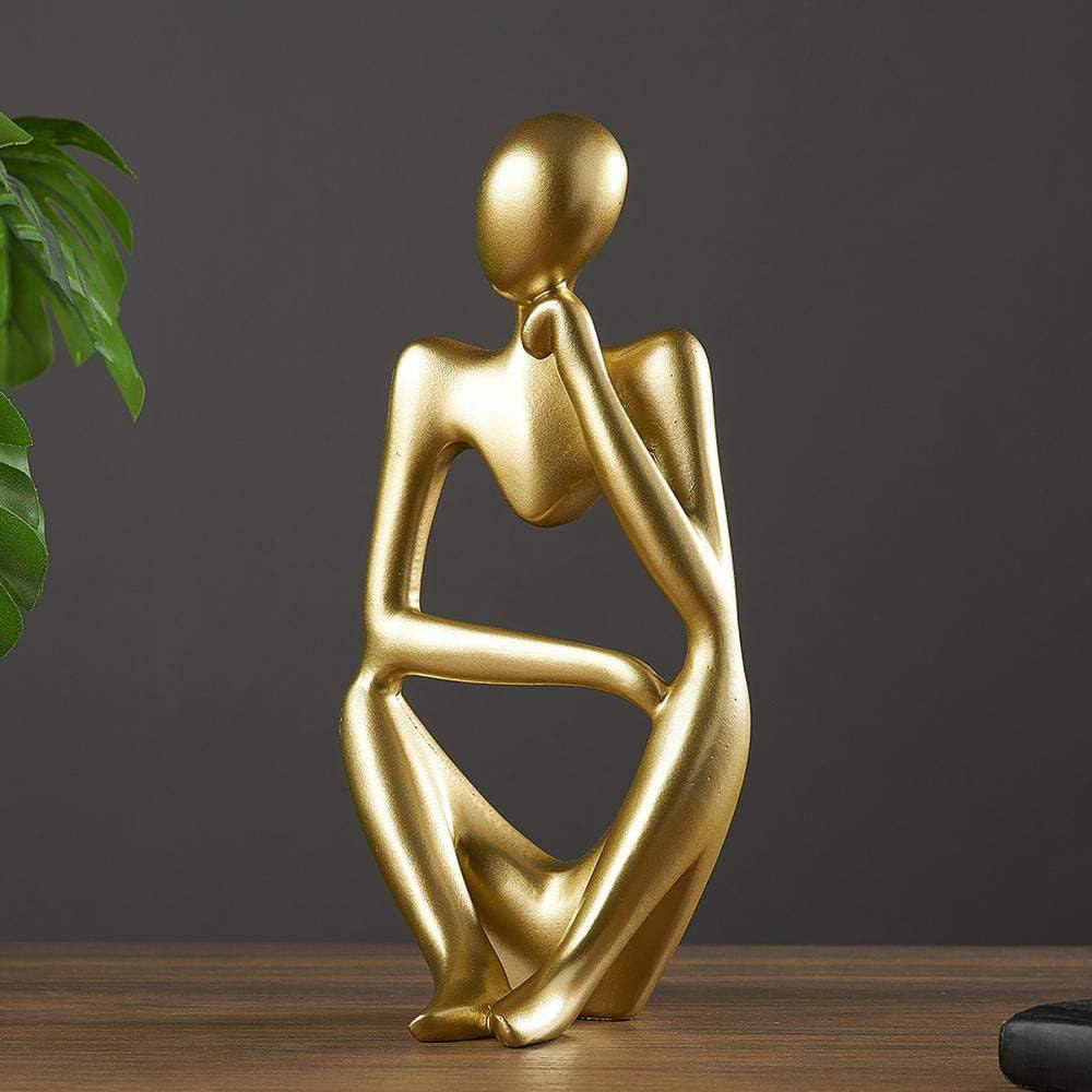 The Thinker Decorative Sculpture - Gold