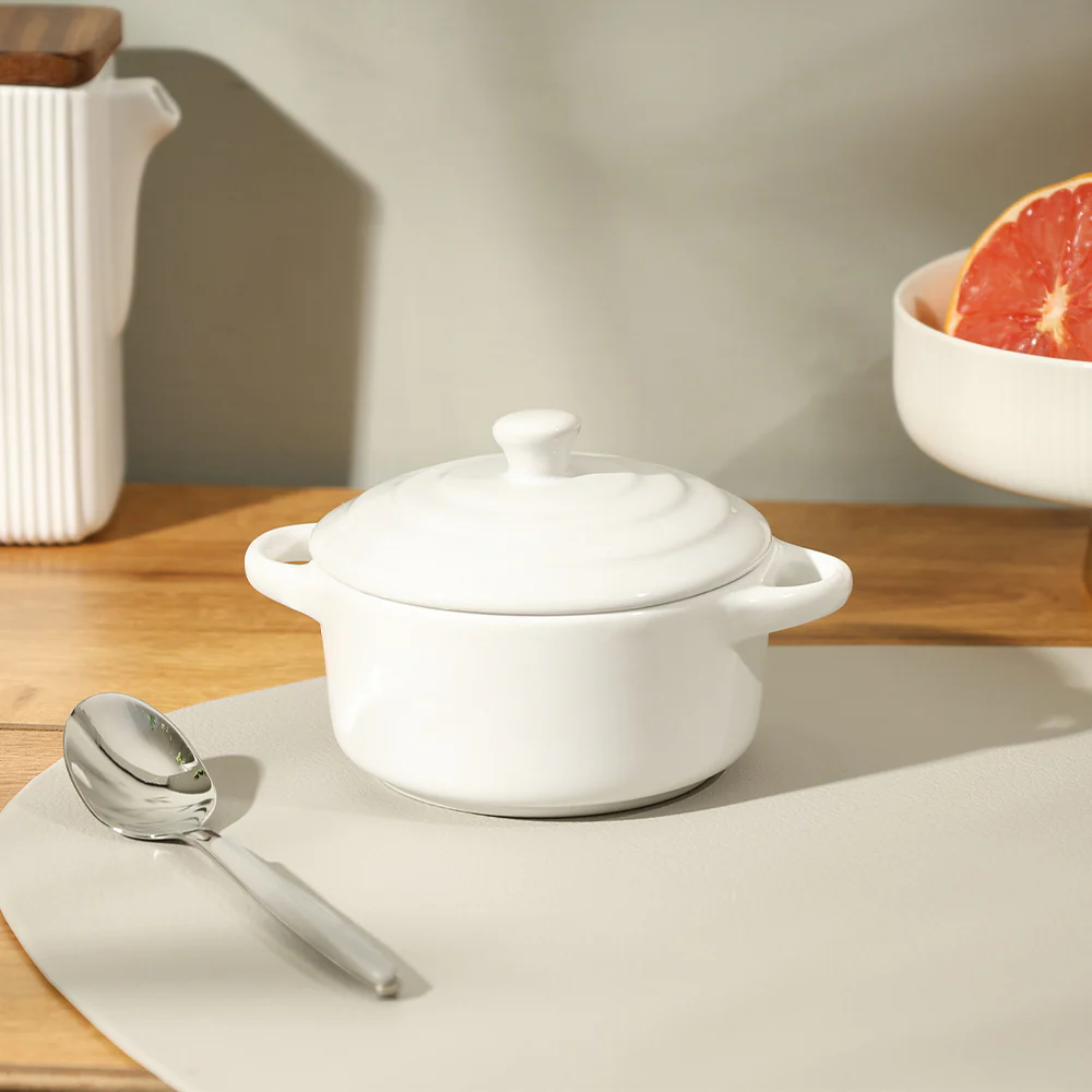 Therma Ceramic Serving Pot Small - White - Image 2
