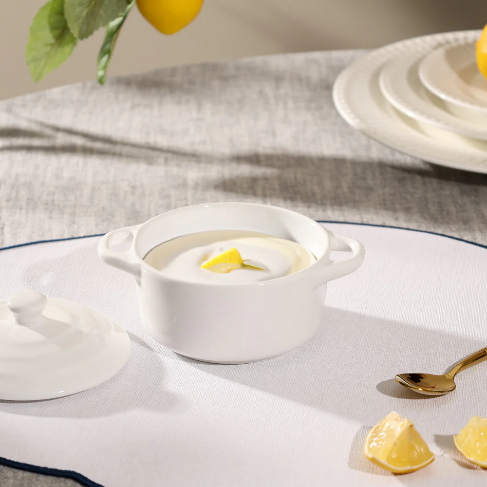 Therma Ceramic Serving Pot Small - White - Image 4