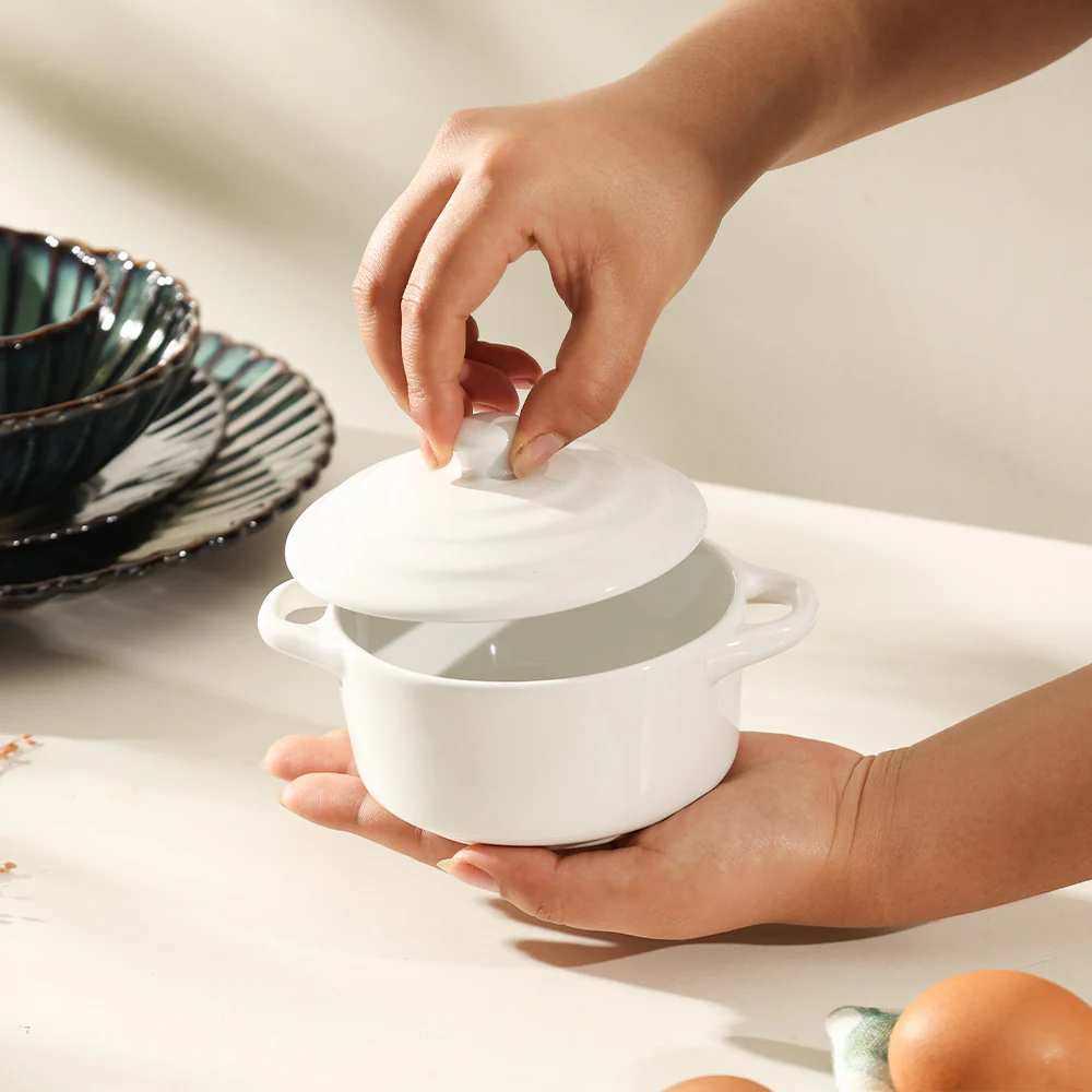 Therma Ceramic Serving Pot Small - White - Image 6