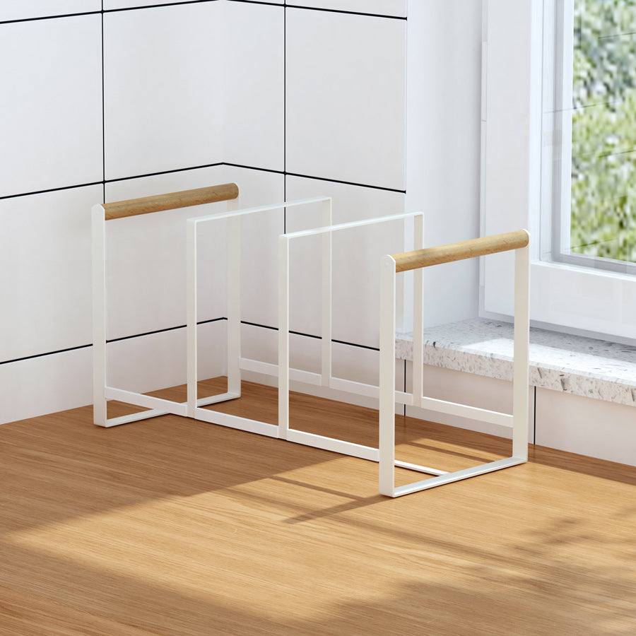 Three Compartment Plate Rack - White - Image 4