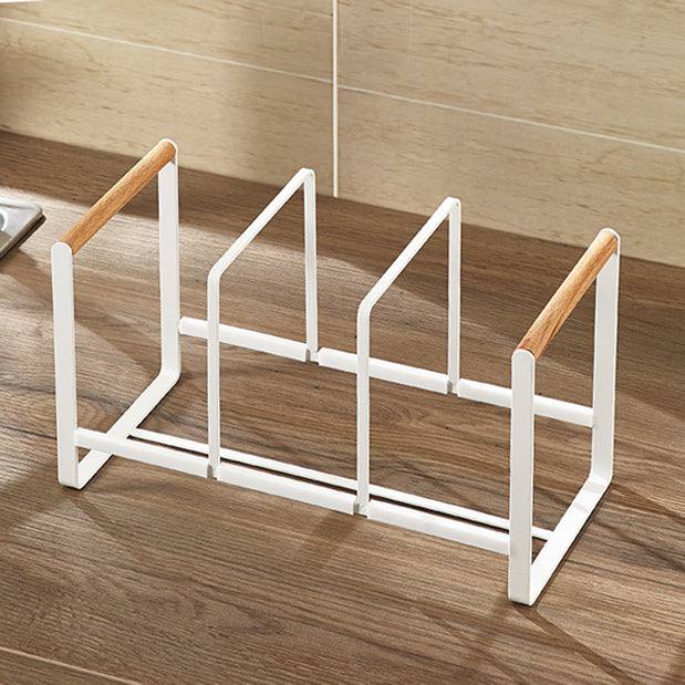 Three Compartment Plate Rack - White - Image 5