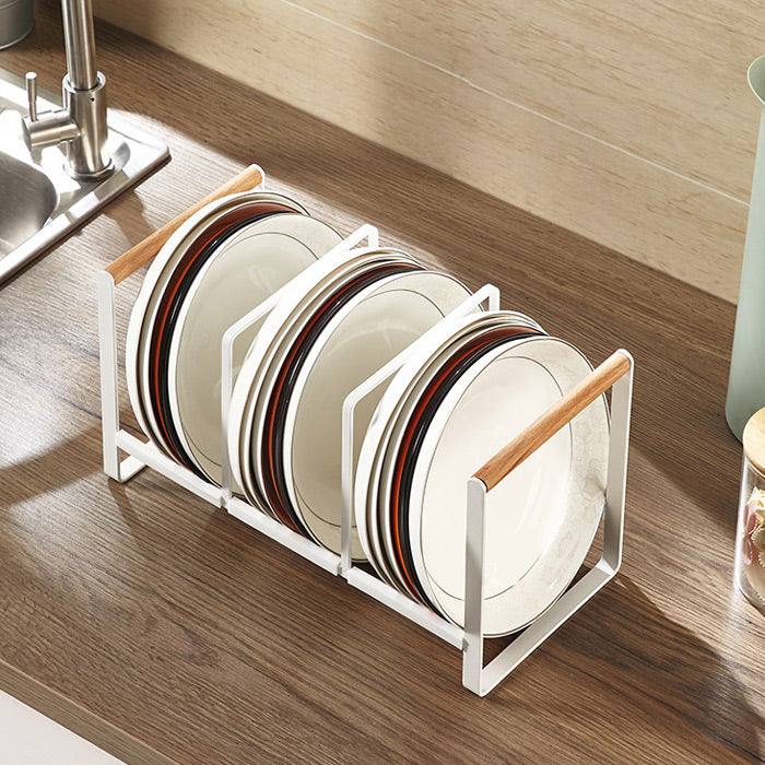 Three Compartment Plate Rack - White - Image 9